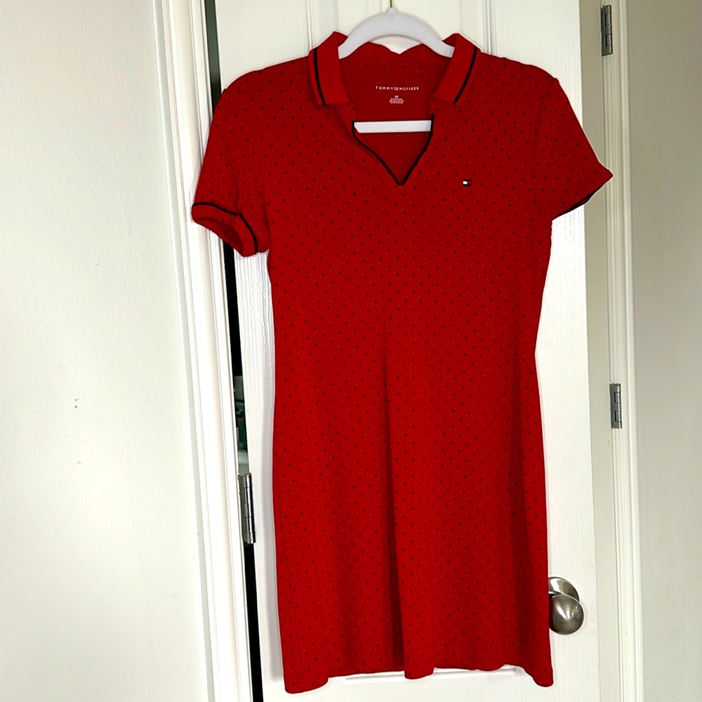 Red Tommy Hilfiger preppy red dress